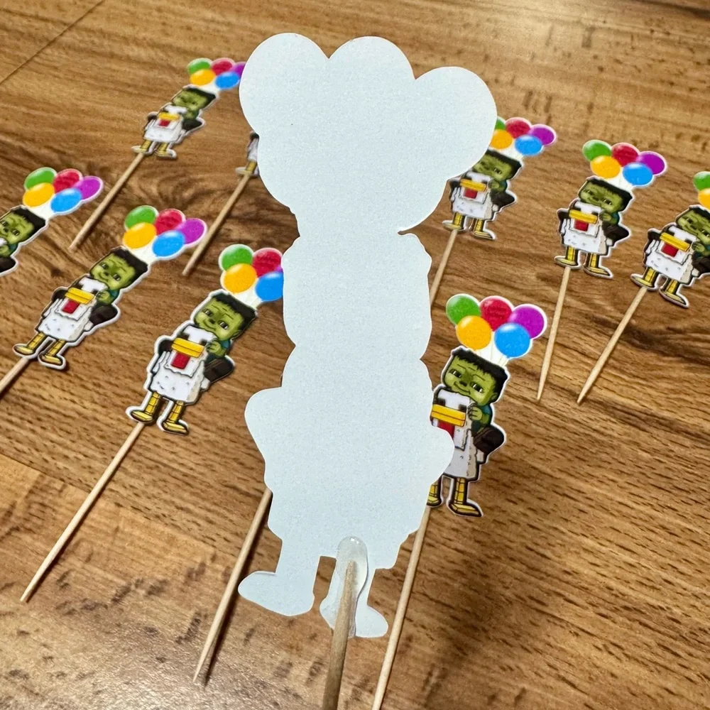 COPY - Minecraft chicken jockey Cupcake Toppers